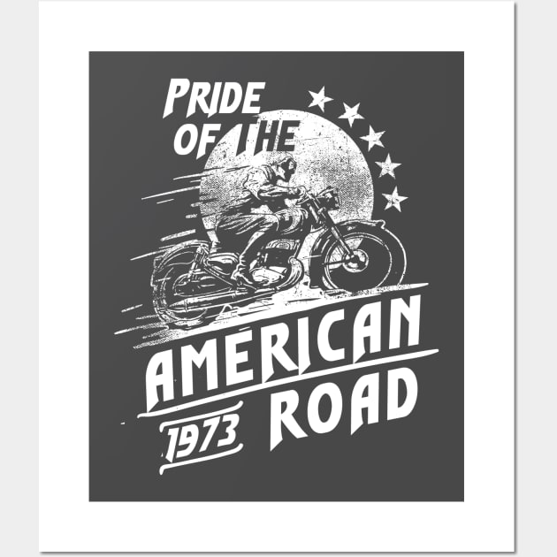 American Pride Motorcycle Wall Art by ilygraphics